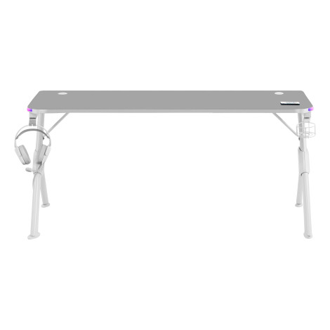 Mesa Mars Gaming MGDXLRGB Tapete branco total 160cm