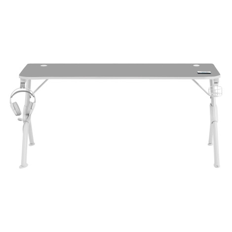 Mesa Mars Gaming MGDXL Tapete branco Total 160cm