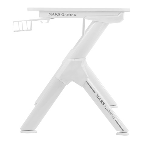 Mesa Mars Gaming MGDXL Tapete branco Total 160cm