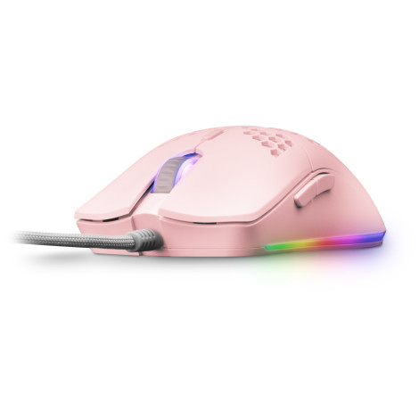 Rato Mars Gaming Mouse MMAX Pink Mouse 12400DPI Optical Sensor