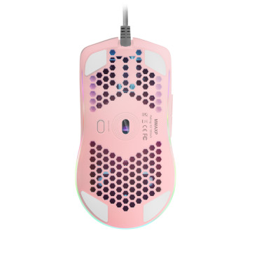 Rato Mars Gaming Mouse MMAX Pink Mouse 12400DPI Optical Sensor