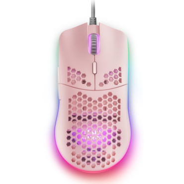 Rato Mars Gaming Mouse MMAX Pink Mouse 12400DPI Optical Sensor