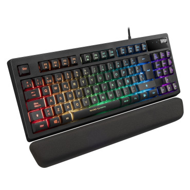 Teclado Mars Gaming MKAX RGB Illumination Preto