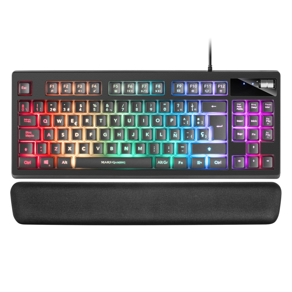 Teclado Mars Gaming MKAX RGB Illumination Preto