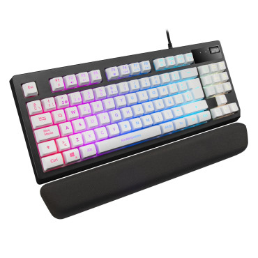 Teclado Mars Gaming MKAX RGB Illumination Branco