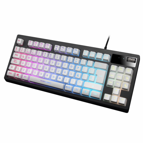 Teclado Mars Gaming MKAX RGB Illumination Branco