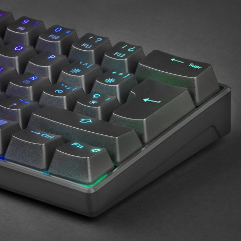 Teclado Mars Gaming Teclado ultra-compacto preto MKMINI Interruptor azul