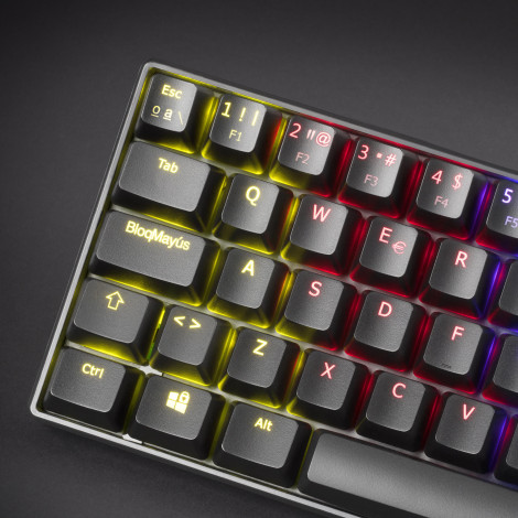 Interruptor de teclado preto ultra-compacto MKMINI Vermelho Mars Gaming