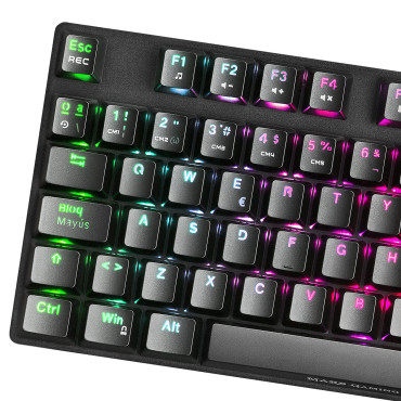 Teclado Mars Gaming MKREVOPRO Negro RGB Switch Azul