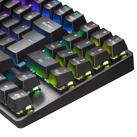 Teclado Mars Gaming MKREVOPRO Negro RGB Switch Azul