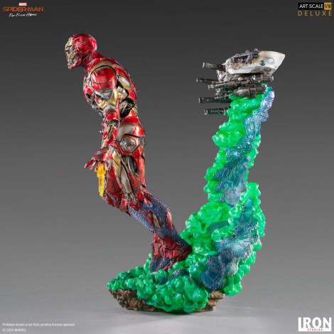 Estátua de ilusão à escala de arte de luxo Iron Man Spiderman :Far From Home Marvel