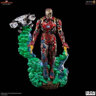 Estátua de ilusão à escala de arte de luxo Iron Man Spiderman :Far From Home Marvel