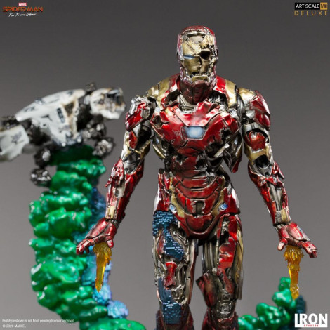 Estátua de ilusão à escala de arte de luxo Iron Man Spiderman :Far From Home Marvel