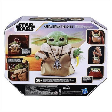 Baby Yoda Grogu Grogu Figura animatrónica com saco