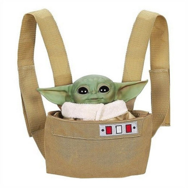 Baby Yoda Grogu Grogu Figura animatrónica com saco