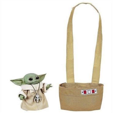 Baby Yoda Grogu Grogu Figura animatrónica com saco