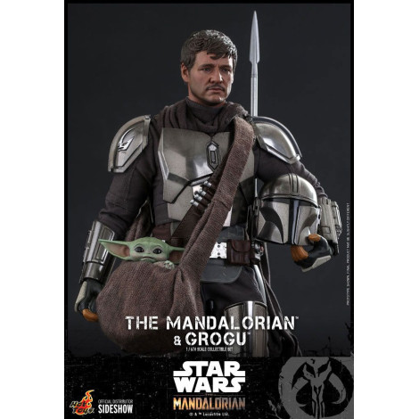 Figura O Mandaloriano e Grogu 1/6 Hot Toys Star Wars