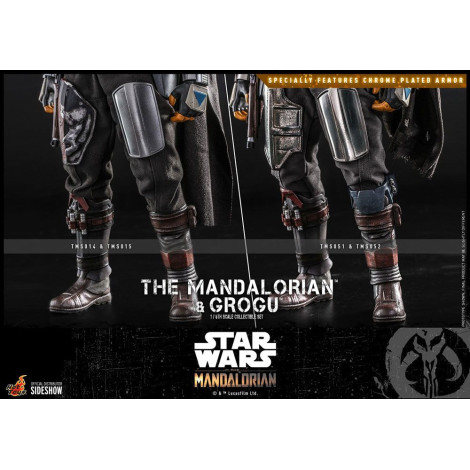 Figura O Mandaloriano e Grogu 1/6 Hot Toys Star Wars