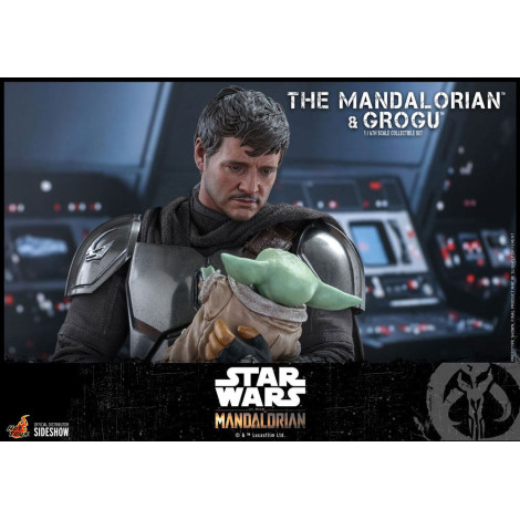 Figura O Mandaloriano e Grogu 1/6 Hot Toys Star Wars