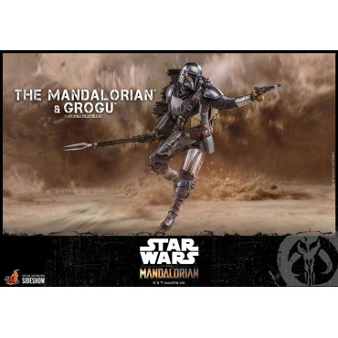 Figura O Mandaloriano e Grogu 1/6 Hot Toys Star Wars