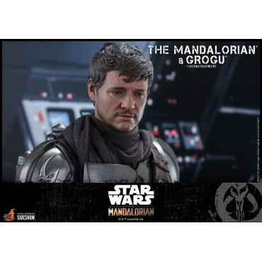 Figura O Mandaloriano e Grogu 1/6 Hot Toys Star Wars