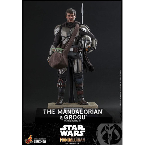 Figura O Mandaloriano e Grogu 1/6 Hot Toys Star Wars