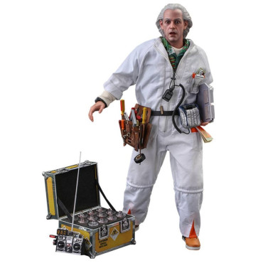 Doc Brown Figure Hot Toys 30 cm Regresso ao futuro