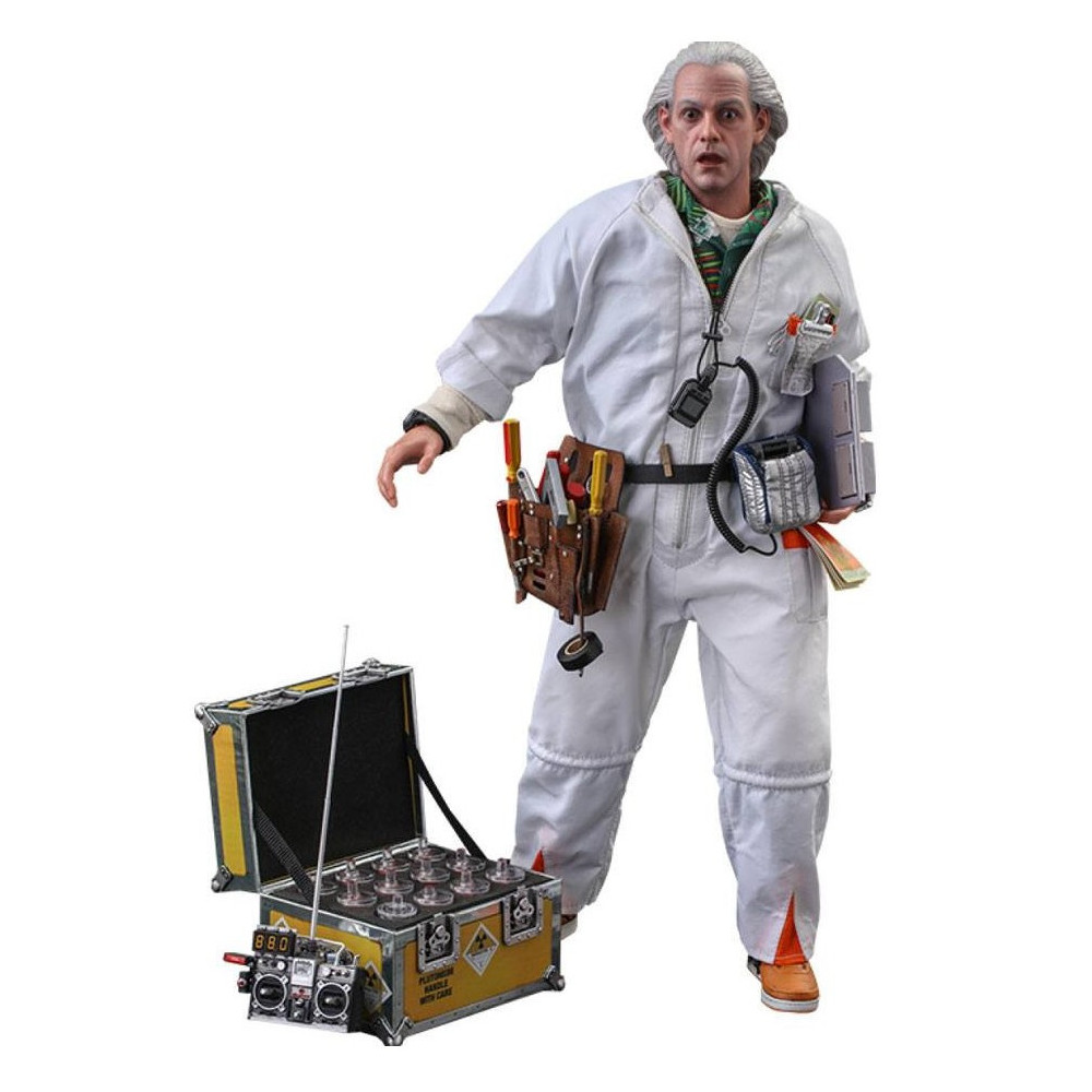 Doc Brown Figure Hot Toys 30 cm Regresso ao futuro