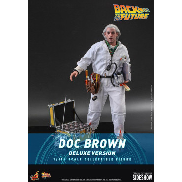 Doc Brown Figure Hot Toys 30 cm Regresso ao futuro