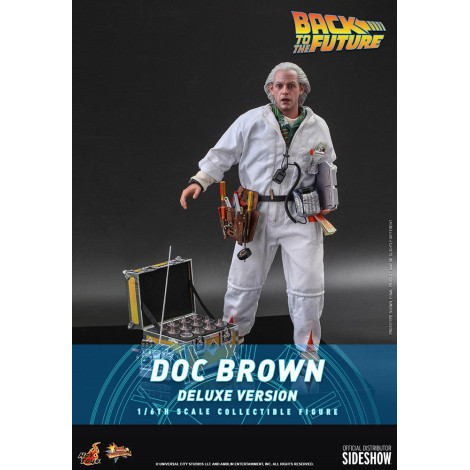 Doc Brown Figure Hot Toys 30 cm Regresso ao futuro