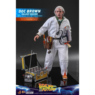 Doc Brown Figure Hot Toys 30 cm Regresso ao futuro