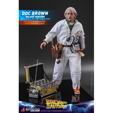 Doc Brown Figure Hot Toys 30 cm Regresso ao futuro