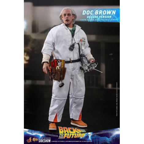 Doc Brown Figure Hot Toys 30 cm Regresso ao futuro