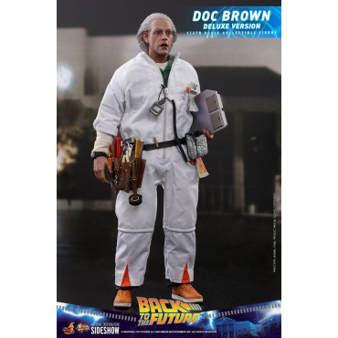 Doc Brown Figure Hot Toys 30 cm Regresso ao futuro