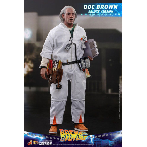 Doc Brown Figure Hot Toys 30 cm Regresso ao futuro