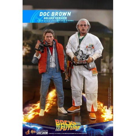 Doc Brown Figure Hot Toys 30 cm Regresso ao futuro