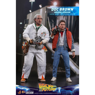 Doc Brown Figure Hot Toys 30 cm Regresso ao futuro