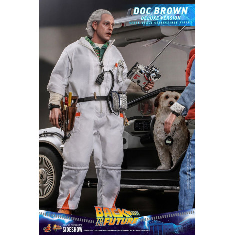 Doc Brown Figure Hot Toys 30 cm Regresso ao futuro