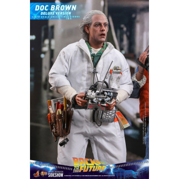 Doc Brown Figure Hot Toys 30 cm Regresso ao futuro