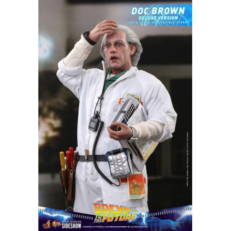 Doc Brown Figure Hot Toys 30 cm Regresso ao futuro