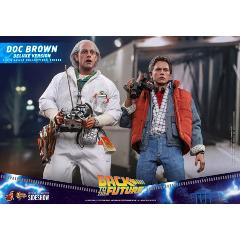 Doc Brown Figure Hot Toys 30 cm Regresso ao futuro