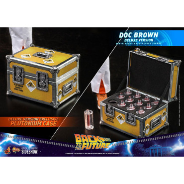 Doc Brown Figure Hot Toys 30 cm Regresso ao futuro