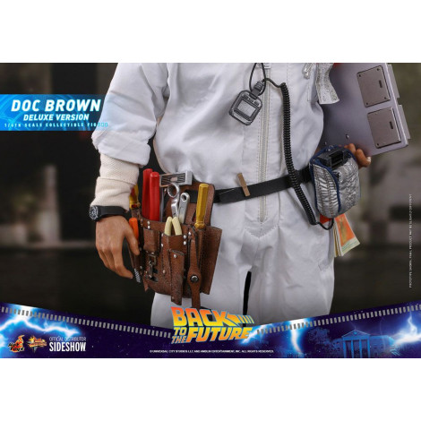 Doc Brown Figure Hot Toys 30 cm Regresso ao futuro