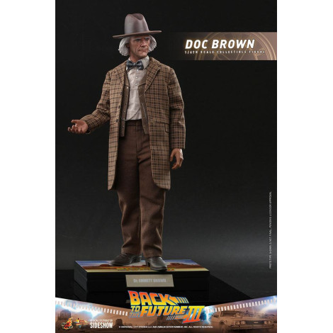 Figura Doc Brown Hot Toys 32 cm Regresso ao futuro III