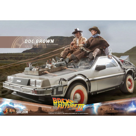 Figura Doc Brown Hot Toys 32 cm Regresso ao futuro III