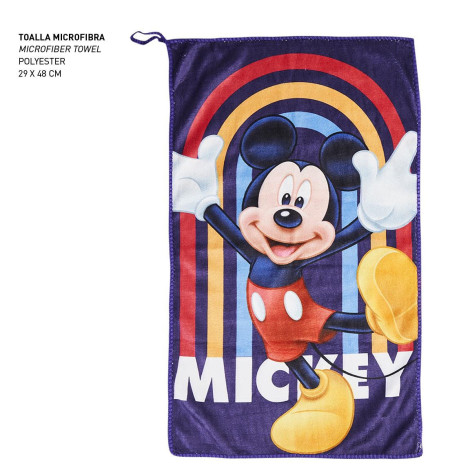 Saco de toilette do Mickey com toalha e acessórios