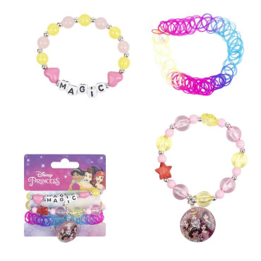 Pulseira tripla Disney Princess