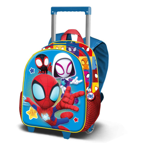 Spiderman Mochila trolley para criança Azul