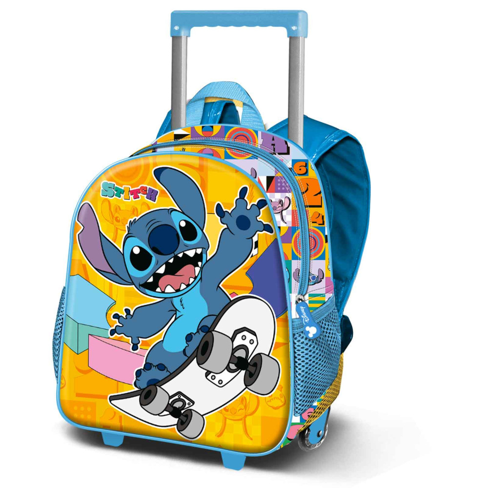 Mochila trolley para crianças Lilo e Stitch Amarelo