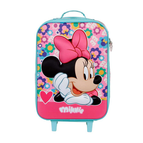 Mala de cabine Minnie Mouse cor-de-rosa